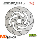 NG742 TARCZA HAMULCOWA HARLEY-DAVIDSON 883/1340 84-98 (292X50,8X5,8) (5X8,5MM)