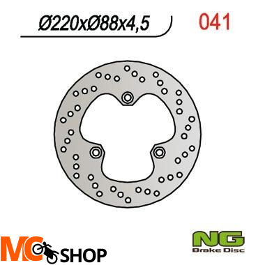 NG041 TARCZA HAMULCOWA HONDA CBR 600F '87-'90 (220x88x4,5)