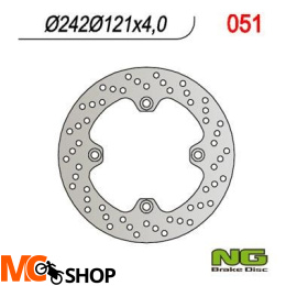 NG051 TARCZA HAMULCOWA SUZUKI DR 600 '85-'89 (242x121x4)