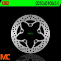 NG1262 TARCZA HAMULCOWA KAWASAKI ZRX 1100/1200 '99-'06, ZZR 1200 '02-'05 (220X100X5) (5X10,5MM)