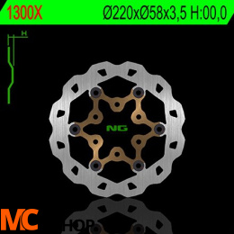 NG1300X TARCZA HAMULCOWA CPI/HONDA/MBK/TGB/YAMAHA (220X58X2,5)(3X10,5MM) PŁYWAJĄCA