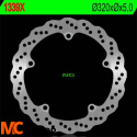 NG1339X TARCZA HAMULCOWA HONDA CB 650F '14-'15, CTX 700 '13-'15 (320X5) (5X10MM)