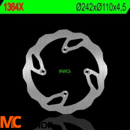 NG1364X TARCZA HAMULCOWA TM 125/250/300/450/530 '06-'09 (242X110X4,5) (4X7MM)