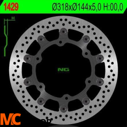 NG1429 TARCZA HAMULCOWA HONDA VF 750C, ST 1100, VT 1100C, TRIUMPH 900 (PŁYWAJĄCA) (318X144X5)