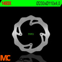 NG1493X TARCZA HAMULCOWA KTM FREERIDE '15 (230X110X4) (4X6,5MM)