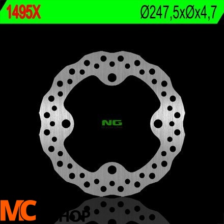 NG1495X TARCZA HAMULCOWA POLARIS RANGER 1000 '14-'15 (247,5X4,7) (4X15,4MM)