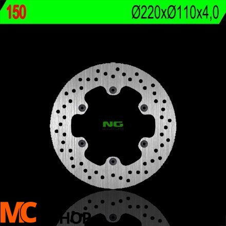 NG150 TARCZA HAMULCOWA KTM 50 EXC '90-'93, MZ 125RT '99-'02 (220X110X4) (6X6,5MM)