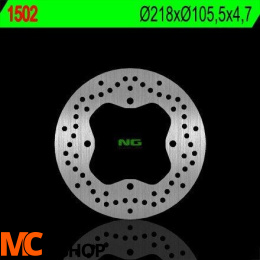 NG1502X TARCZA HAMULCOWA POLARIS SPORTSMAN 400/450/500/570/700/800, RANGER 400/500/570/700/800/900 (218X105,5X4,7) (4X10,5MM)