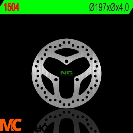 NG1504X TARCZA HAMULCOWA CAN-AM 450DS '08-'14 (197X4) (3X10,5MM)