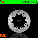 NG173 TARCZA HAMULCOWA KAWASAKI ZZR 600 '90-'92, ZX 6R '95-'97, ZEPHYR 750 '92-'97 (230X100X6) (4X10,5MM)