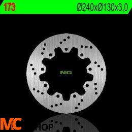 NG173 TARCZA HAMULCOWA KAWASAKI ZZR 600 '90-'92, ZX 6R '95-'97, ZEPHYR 750 '92-'97 (230X100X6) (4X10,5MM)