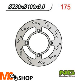 NG175 TARCZA HAMULCOWA KAWASAKI ZEPHYR 750 92-97 (230x100x6)