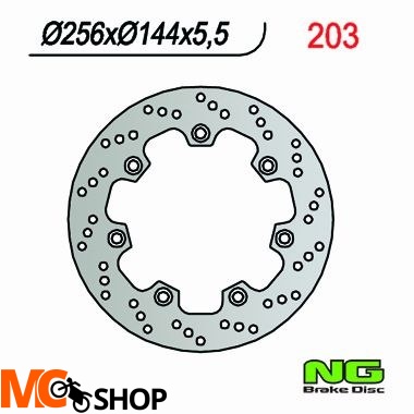 NG203 TARCZA HAMULCOWA HONDA XL 600 RM/LM (85-88) (256x144x5,5)