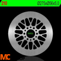 NG210 TARCZA HAMULCOWA SUZUKI VS 1400 INTRUDER '87-'10 (275X56X5) (6X10,5MM)