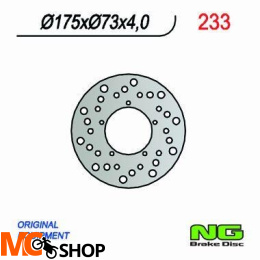 NG233 TARCZA HAMULCOWA SKUTERY PIAGGIO (175x73x4)