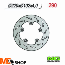 NG290 TARCZA HAMULCOWA APRILIA RS 50 (99-04) (220x102x4)