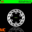 NG310 TARCZA HAMULCOWA RIEJU 50 RS1 '97-'98, MALAGUTI 50, BETA RR 50/125 (220X105X3,5) (6X6,5MM)