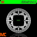 NG392 TARCZA HAMULCOWA BETA RR '05-'11 , HUSQVARNA TE/TC/WR/CR (260X120X3,5) (4X6,5MM)