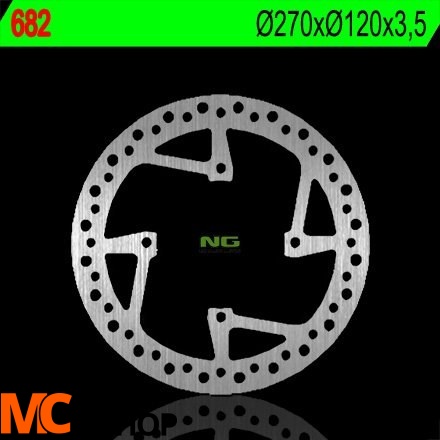 NG682 TARCZA HAMULCOWA SHERCO 250/300/450/510 (270X120X3,5) (4X10,5MM)