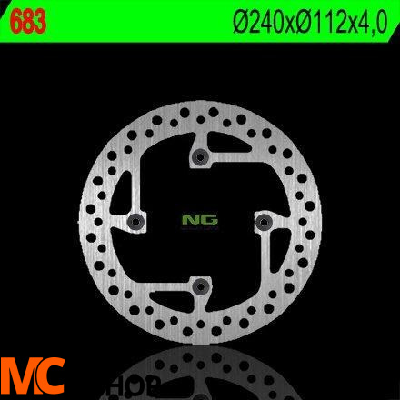 NG683 TARCZA HAMULCOWA SHERCO 250/300/450/510 (240X112X4) (4X10,5MM)