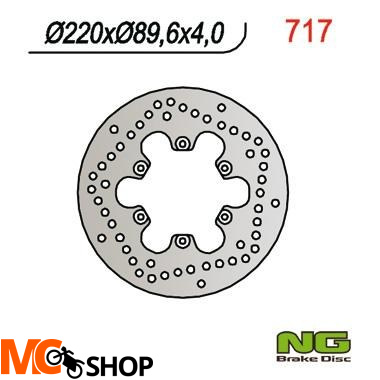 NG717 TARCZA HAMULCOWA MALAGUTI 125/150/180/200/250/400 (220x89,6x4)