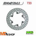 NG733 TARCZA HAMULCOWA HUSQVARNA CR/WR 125/250/360 (87-91), TE 350 (89-91), TC/TE 610 (91) (240X120X3)
