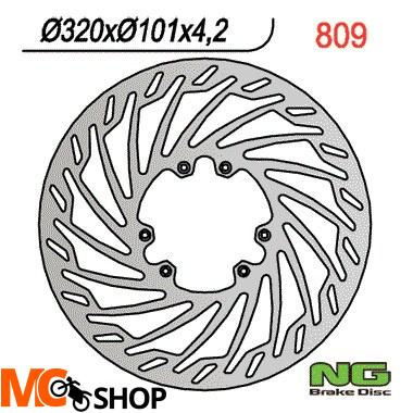 NG809 TARCZA HAMULCOWA HONDA CR/CRF 320 MM NG809
