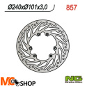 NG857 TARCZA HAMULCOWA HONDA CR 125/250, CRF 250/450 02-14 (240X101X3) TURBINA