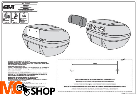 GIVI E134S OPARCIE DO KUFRA V47/TECH