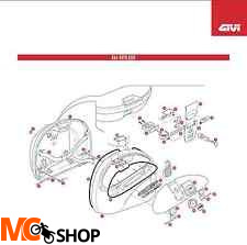 GIVI Z41FNM E41 CZARNA BOTTOM SHELL