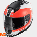 KASK LS2 FF397 VECTOR WAKE WHITE BLACK RED