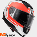 KASK LS2 FF397 VECTOR WAKE WHITE BLACK RED