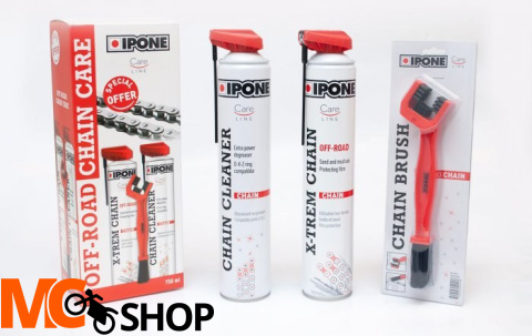 IPONE OFF ROAD Chain Care ZESTAW DO CZYSZCZENIA I SMAROWANIA