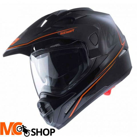 KENNY KASK EXTREME BLACK/NEON ORANGE