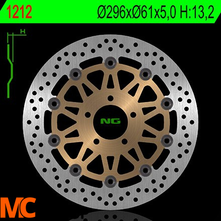 NG 1212 TARCZA HAMULCOWA PRZÓD KAWASAKI ZX9R 98-99