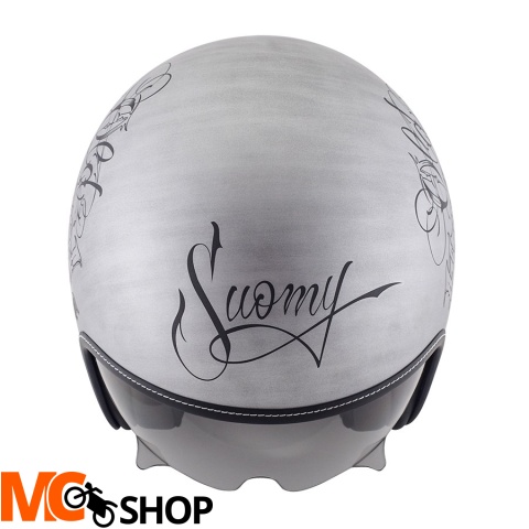 Kask SUOMY ROKK OLDSCHOOL Silver SCRATCH