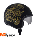 Kask SUOMY ROKK calavera BLACK/GOLD