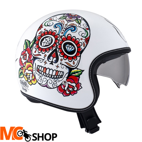 Kask SUOMY ROKK calavera white