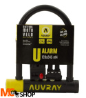 Zapięcie U-LOCK AUVRAY Z ALARMEM - 128 x 245 mm, średnica bolca 14 mm