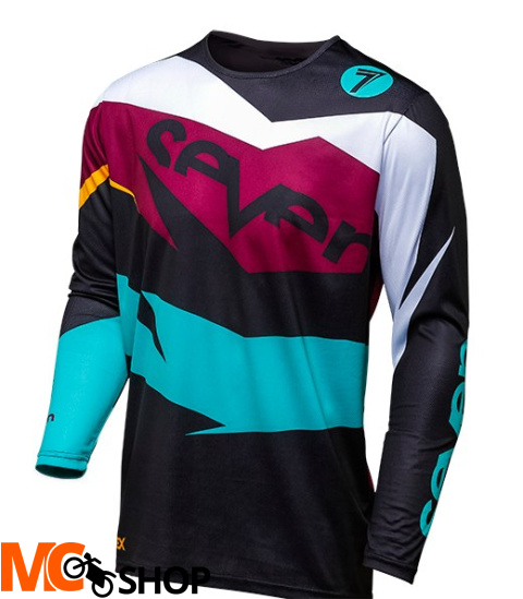 KOSZULKA SEVEN ANNEX IGNITE BLACK/MAROON 2018