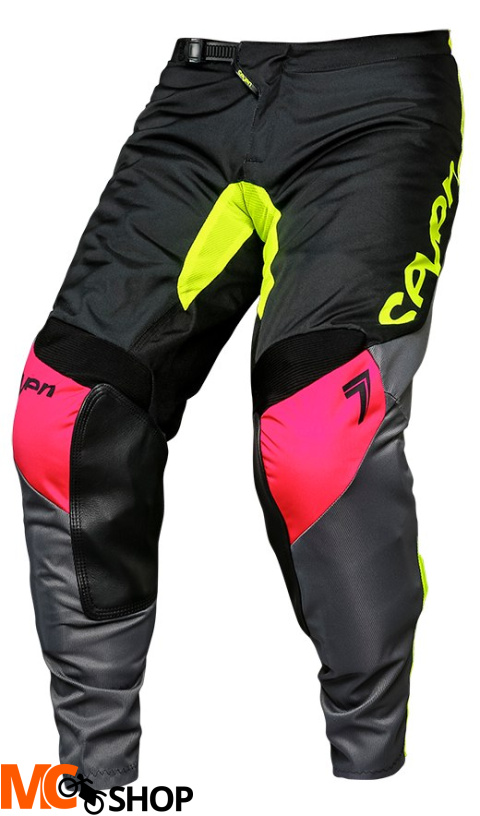 SPODNIE SEVEN ANNEX IGNITE BLACK/FLO YELLOW 2018