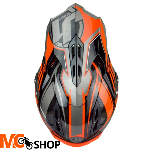 KASK JUST1 J12 FLAME BLACK-ORANGE
