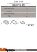 GIVI ES1156 POSZERZENIE DODATKOWE STOPKI HONDA X-ADV 750