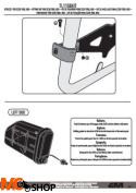 GIVI TL1156KIT KIT MONTAŻOWY S250 DO STELAŻA PL1156 / PL1158