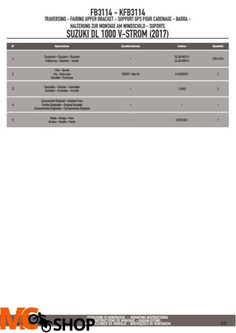 GIVI FB3114 RAMKA/WSPORNIK GPS SMARTPHONE SUZUKI DL