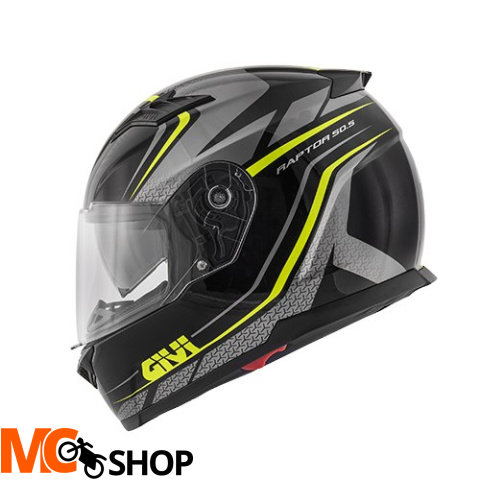 GIVI KASK 50,5 TRIDON RAPTOR INTEGRALNY Z BLENDĄ CZARNY Z FLUO