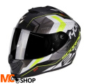 SCORPION KASK EXO-1400 AIR TRIKA WH-BK-NE YEL