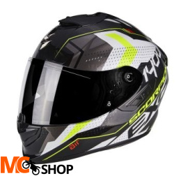 SCORPION KASK EXO-1400 AIR TRIKA WH-BK-NE YEL