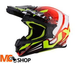 SCORPION KASK VX-21 AIR XAGON NEON RED-BLACK