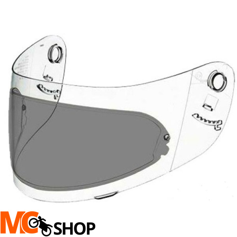 PINLOCK DARK SMOKE BELL MX-9 VISORS (MX-9 ADVENT)